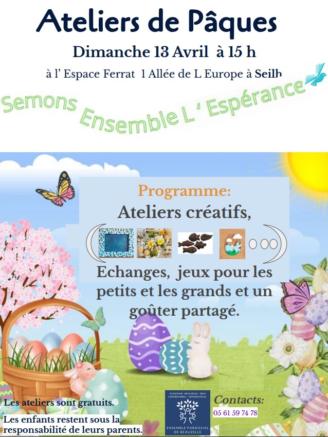 ateliers paques
