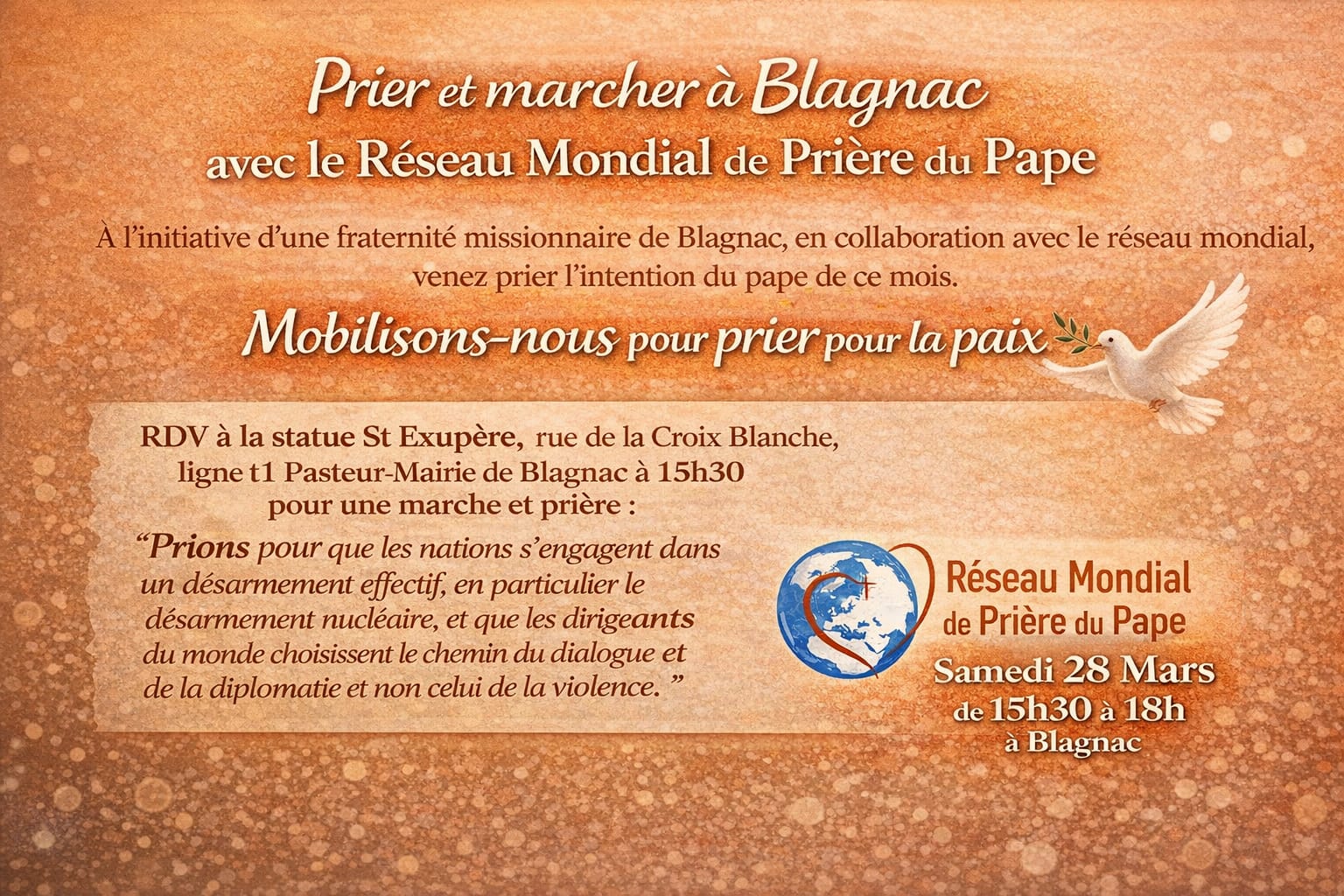 Prier avec le Pape 28 mars 2026